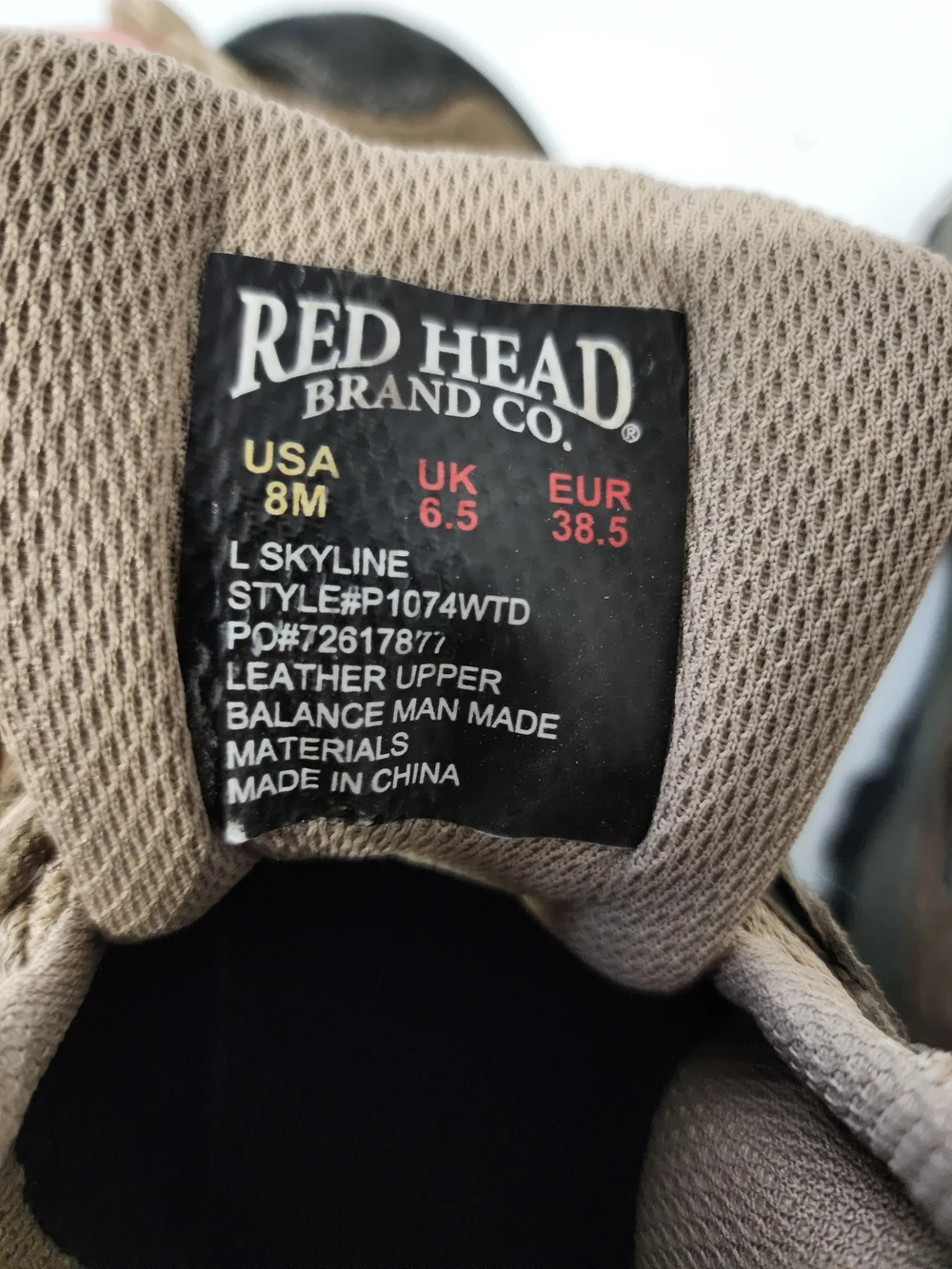 RedHead Brown Tan Youth Hiking Boots